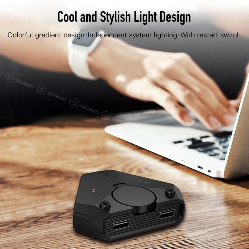 Bluetooth 5.0 Keyboard and Mouse Converter - Mobile Gaming Adapter for Android and iOS iPad PUBG