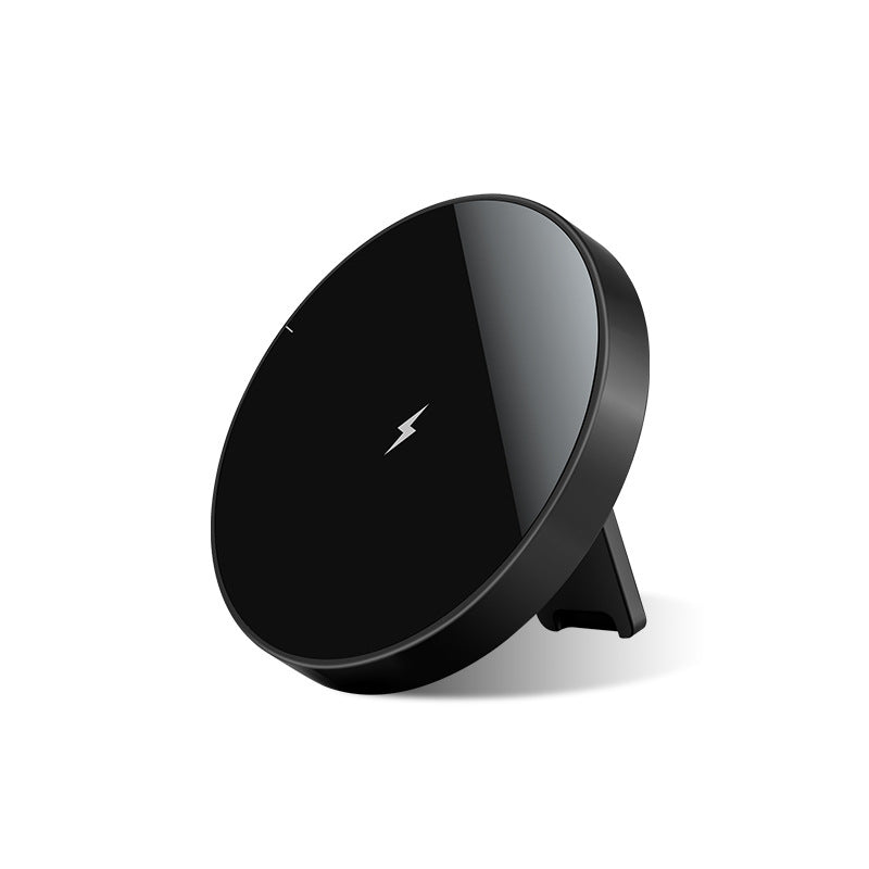 15W Magnetic Wireless Fast Charger Pad with Foldable Stand for iPhone 16 15 14 13 12 Series