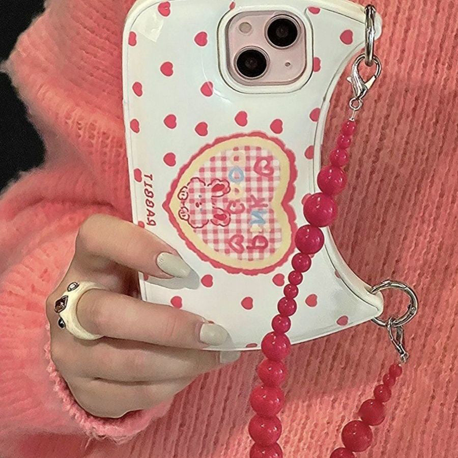 Cute Portable Crescent Bag Phone Case with Chain Strap for iPhone 14 13 12 11 - Soft Protection Cover