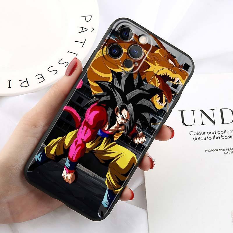 Anime Dragon Ball Super Saiyan Gogeta Phone Case - Soft TPU Protective Cover for iPhone 15 14 13 12 Pro Max