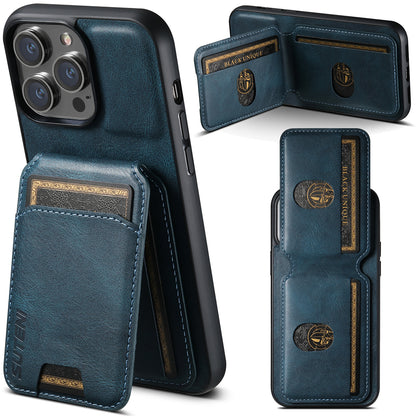 Multi-Slot Leather Bifold Wallet Phone Case for iPhone 16 Plus 15 14 Pro Max - Detachable Card Holder Cover