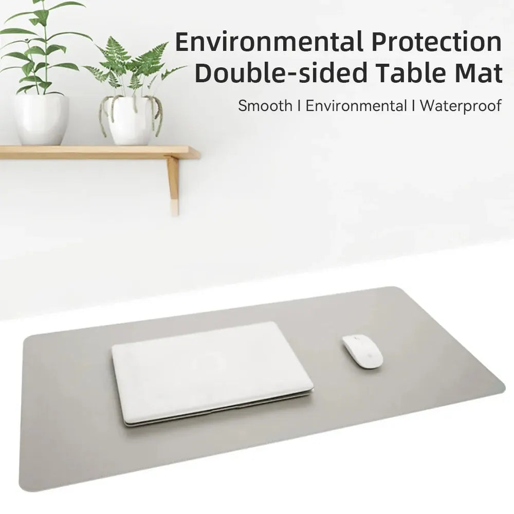 Large PU Leather Office Desk Protector Mat - Waterproof Mouse Pad & Keyboard Desk Mat for Gaming