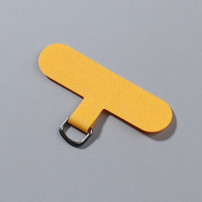 Universal Adhesive Phone Lanyard Patch Card - Fabric Phone Case Tether Tab with Metal Ring