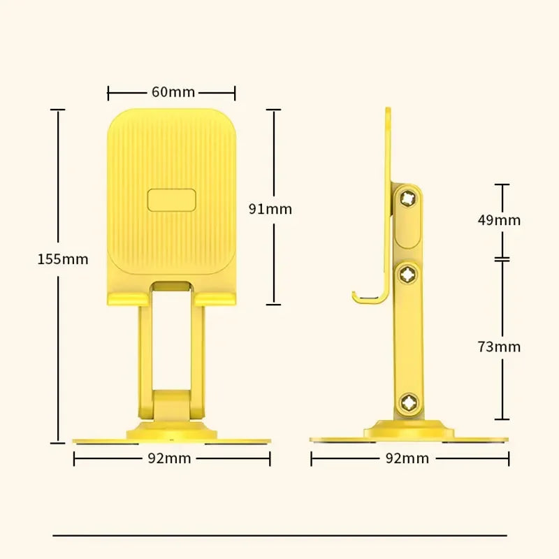 Foldable Rotating Phone Stand - Adjustable Desktop Tablet & Smartphone Holder Support