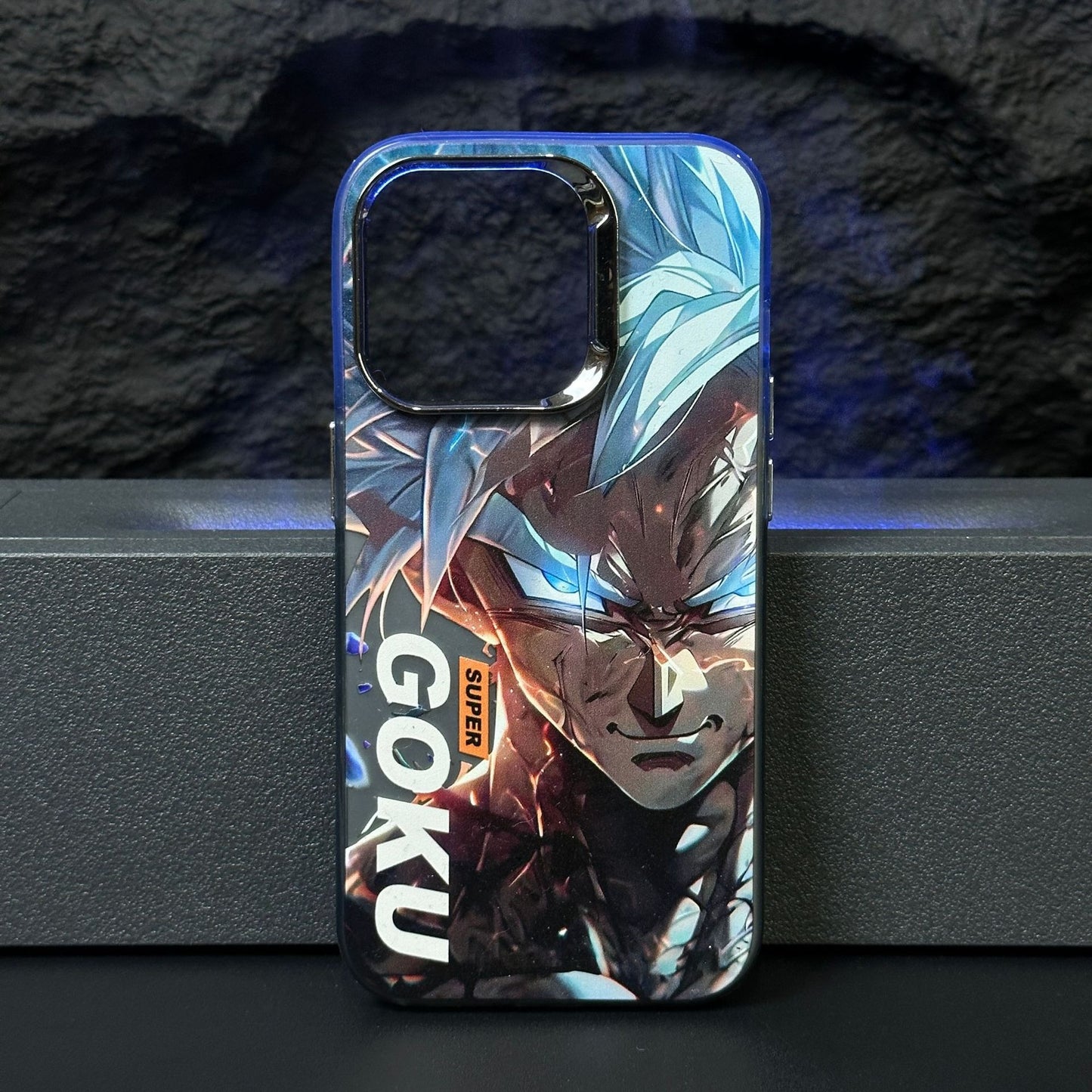 Anime Dragon Ball Super Saiyan Goku Phone Case - Electroplated Scratch-Resistant Hard PC Cover for iPhone 15 14 13 Pro Max