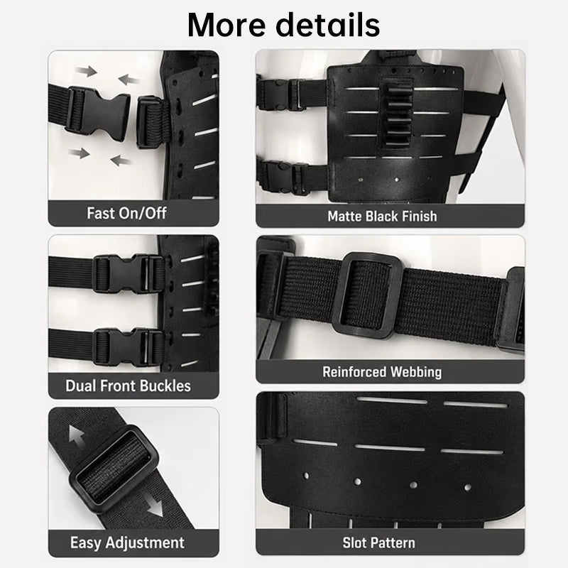 Tactical Shoulder Harness Chest Rig - Resident Evil Leon Kennedy Style Cosplay Vest