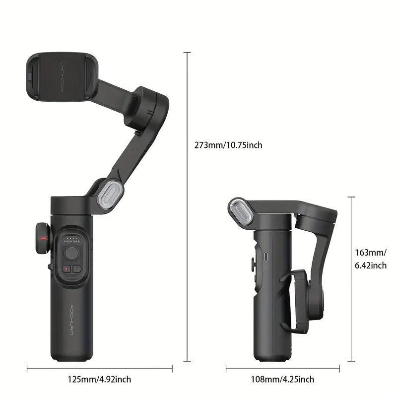 XE 3-Axis Handheld Gimbal Stabilizer for Smartphone - Foldable Vlog PTZ Phone Stabilizer