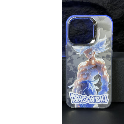 Anime Dragon Ball Super Saiyan Goku Phone Case - Electroplated Scratch-Resistant Hard PC Cover for iPhone 15 14 13 Pro Max