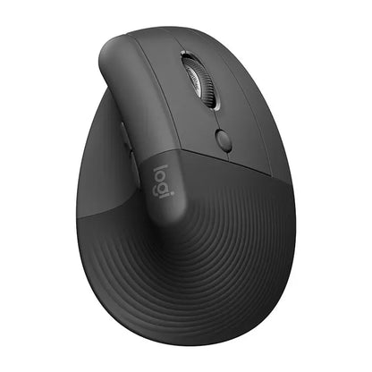Logitech Lift Vertical Ergonomic Mouse - Wireless Bluetooth Softtone Mouse for Business and Office