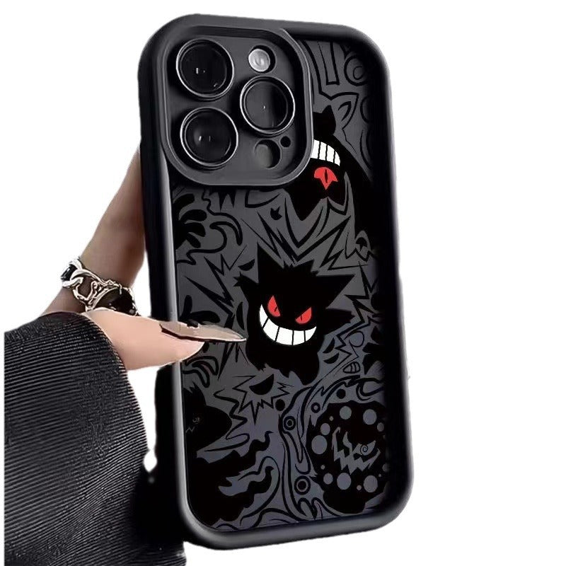 Red Eye Gengar Graphic Phone Case - Slim Soft Silicone Protective Cover for Apple iPhone
