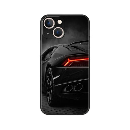 Japanese Blue & Red JDM Sports Car Phone Case - Car Enthusiast Protective Cover for iPhone 15