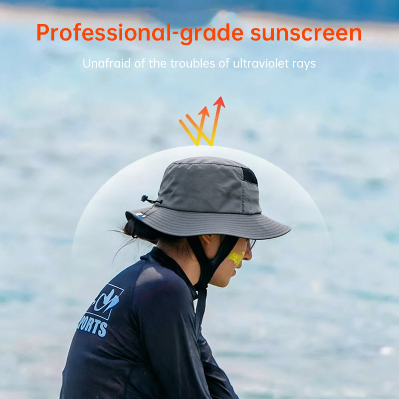 Breathable Outdoor Safety Bucket Hat with Hard Inner Shell - Detachable Cycling Protection Cap