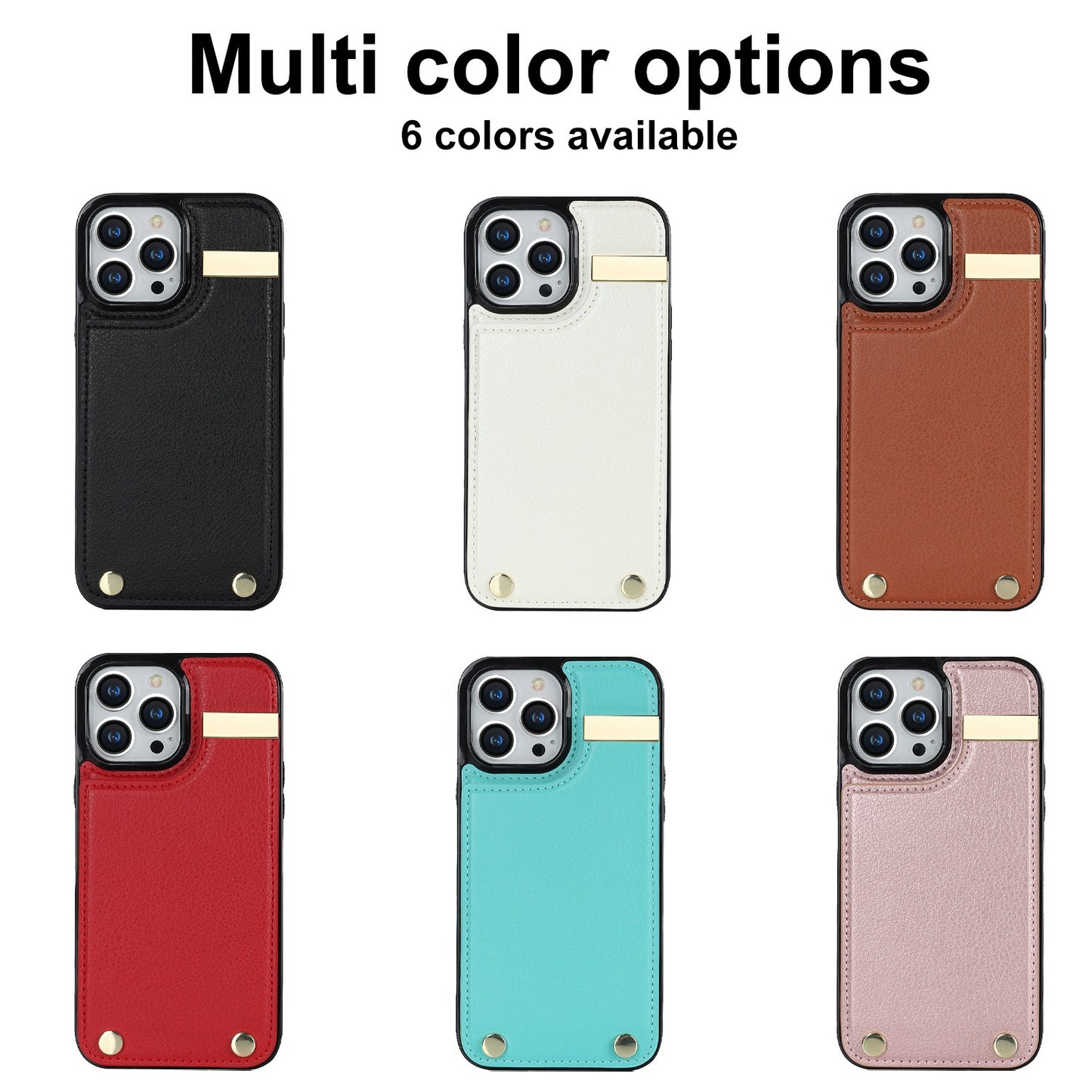Multi-Card Accordion Leather Wallet Phone Case for iPhone 15 14 Pro Max - Kickstand Back Cover