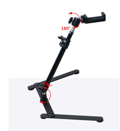Desktop LED Selfie Ring Light with Phone Holder & Tripod Stand - Overhead Overhead Shooting & Live Broadcast Lamp