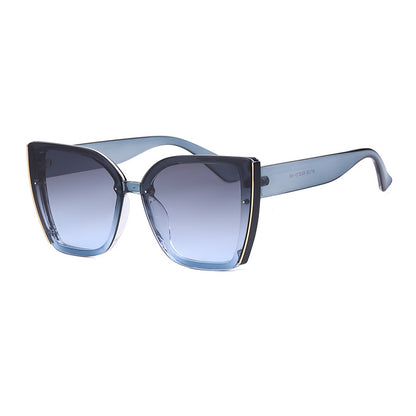 Fashion Cat-Eye Oversized Sunglasses for Women - UV Protection Trendy Sun Glasses