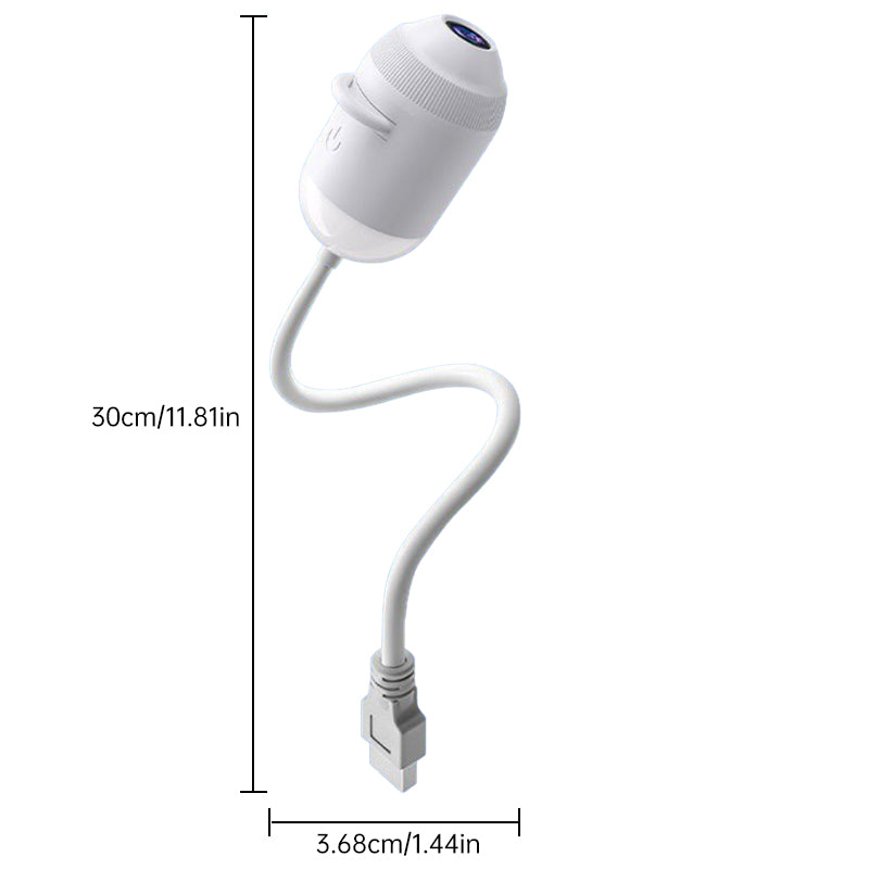 24-in-1 USB Galaxy & Starry Night Light Projector - Flexible LED Ambient Light for Car & Bedroom