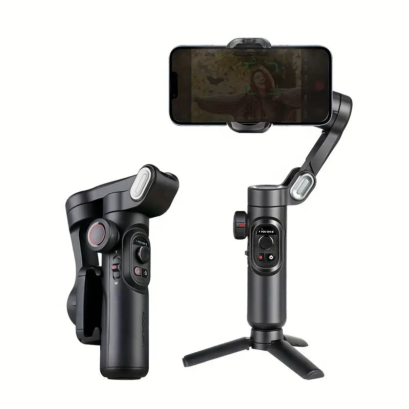 XE 3-Axis Handheld Gimbal Stabilizer for Smartphone - Foldable Vlog PTZ Phone Stabilizer