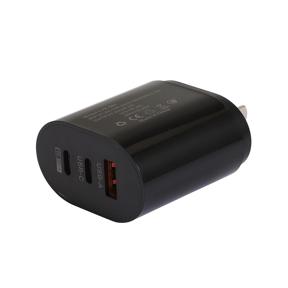Multi-Port USB & PD Travel Wall Charger - US and European Standard Mobile Phone Charging Head