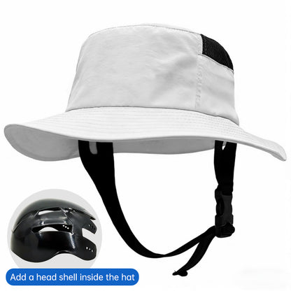 Breathable Outdoor Safety Bucket Hat with Hard Inner Shell - Detachable Cycling Protection Cap
