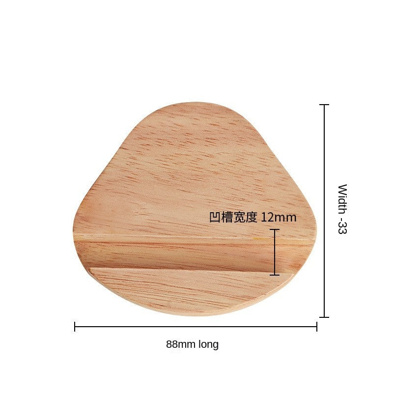 Walnut Wooden Headphone Stand - Real Wood Headphone Holder & Desktop Display Rack