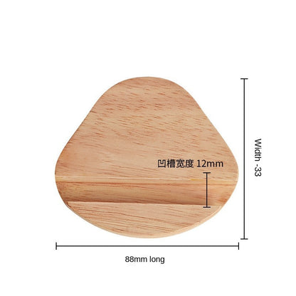 Walnut Wooden Headphone Stand - Real Wood Headphone Holder & Desktop Display Rack