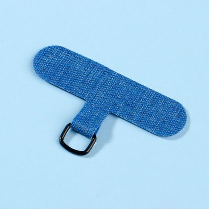 Universal Adhesive Phone Lanyard Patch Card - Fabric Phone Case Tether Tab with Metal Ring