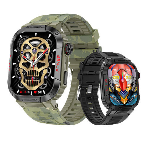 TK25 Smart Watch - IP68 Waterproof Rugged Outdoor Sports Smartwatch with Bluetooth Call & Health Monitoring