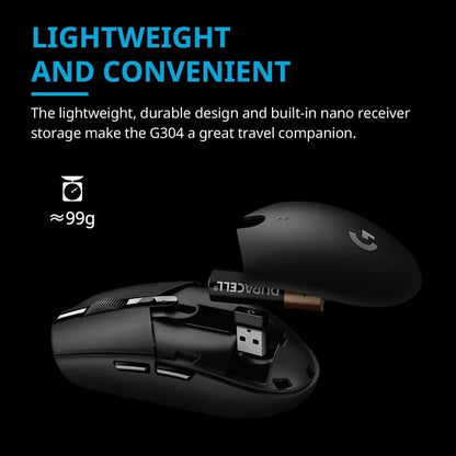 Logitech G304 Wireless Gaming Mouse - 2.4G Zero Delay Esports Mouse for PUBG & FPS Gaming
