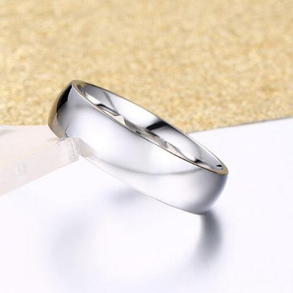Vnox 6mm Classic Plain Polished Wedding Ring / Simple Comfort Fit Stainless Steel Band for Men and Women
