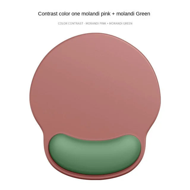 Gradient Silicone Mouse Pad with Wrist Rest - Ergonomic Anti-Slip Wrist Support Pad for Computer & Office