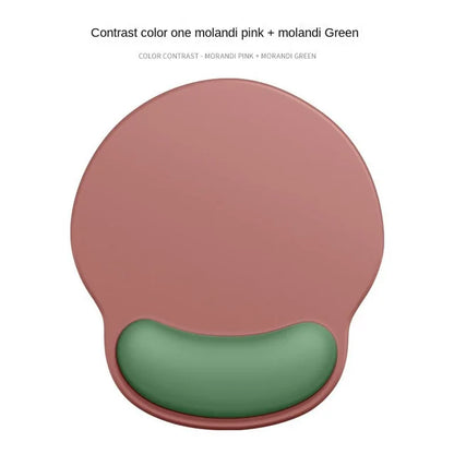 Gradient Silicone Mouse Pad with Wrist Rest - Ergonomic Anti-Slip Wrist Support Pad for Computer & Office