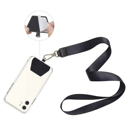 Universal Phone Lanyard Patch Gasket - Durable Crossbody Neck Strap Adapter Tab for Phone Cases