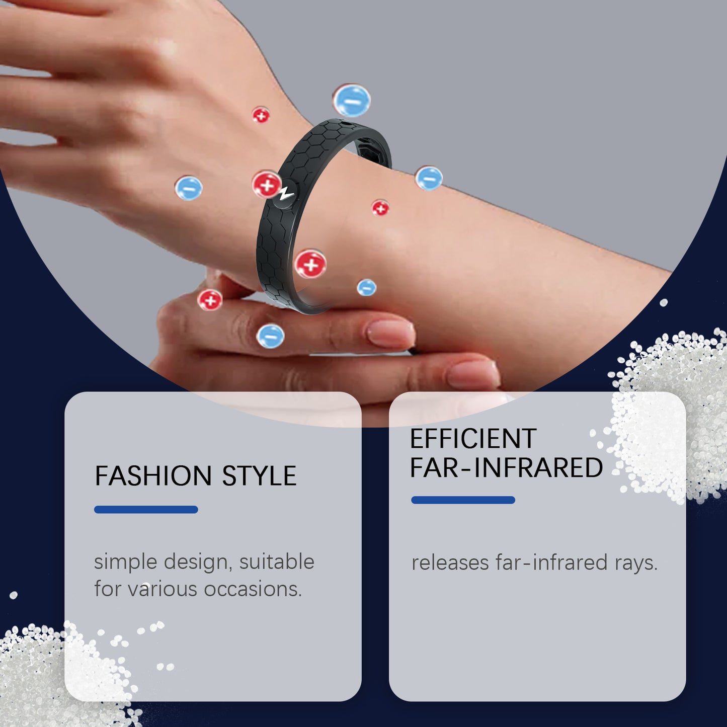Stylish Graphene Wristband for Hand Circulation & Everyday Wellness