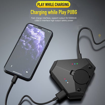 Bluetooth 5.0 Keyboard and Mouse Converter - Mobile Gaming Adapter for Android and iOS iPad PUBG