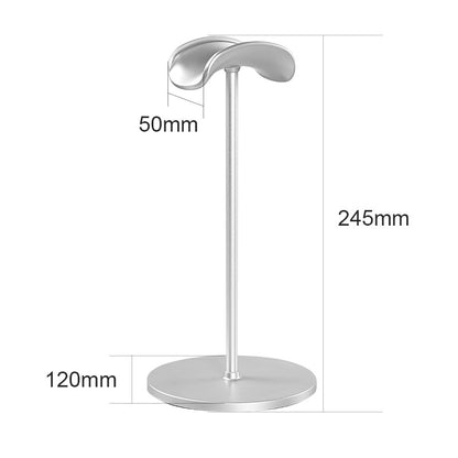 Premium Universal Metal Headphone Holder - Curved Base Gaming Headset Mount Stand