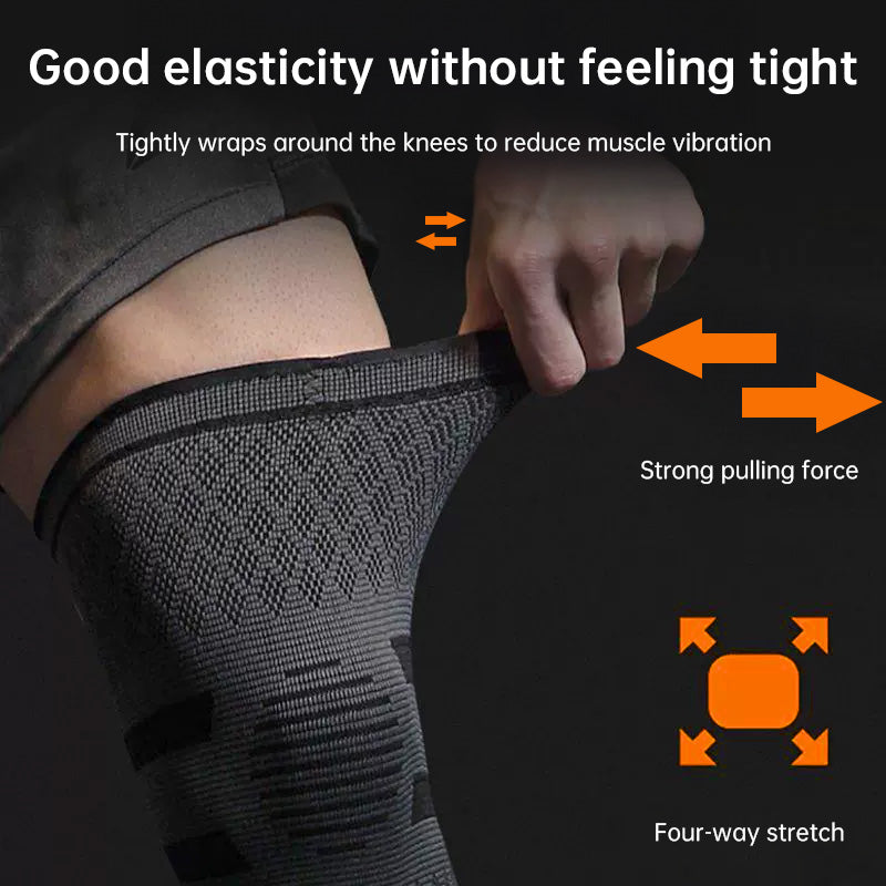 2PCS Pro Knee Compression Sleeves (Men & Women) | Workout, Running & Sports Support Braces