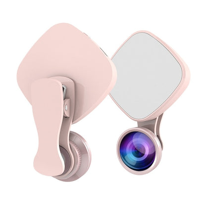 3-in-1 Selfie Ring Light with HD Fisheye & Wide-Angle Lens - LED Camera Phone Photography Kit for iPhone & Samsung