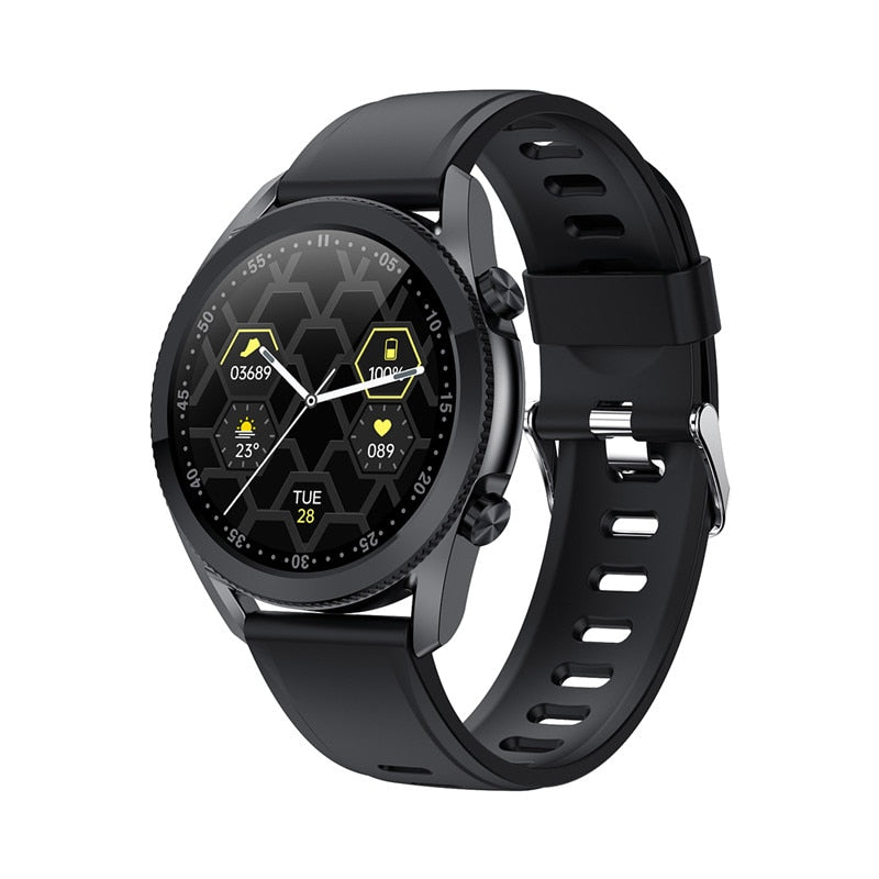 Bluetooth Calling Smart Watch - Waterproof Sports Fitness Tracker with Weather Display for Android & iOS