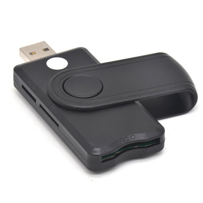 USB 2.0 Multi-in-One Smart Card Reader - All-in-One SIM, SD, Micro SD, and MMC Memory Card Reader Adapter