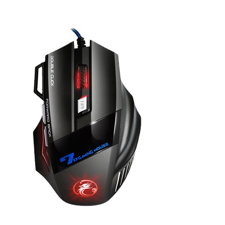 AN-300 Wired Gaming Keyboard and Mouse Set - Floating Keycap Rainbow Backlit Mechanical Feel Combo
