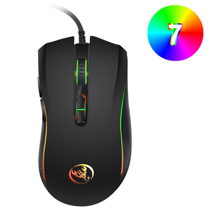 Mini 61-Key RGB Gaming Keyboard and Mouse Set - Type-C Detachable Wired Mechanical Feel Combo