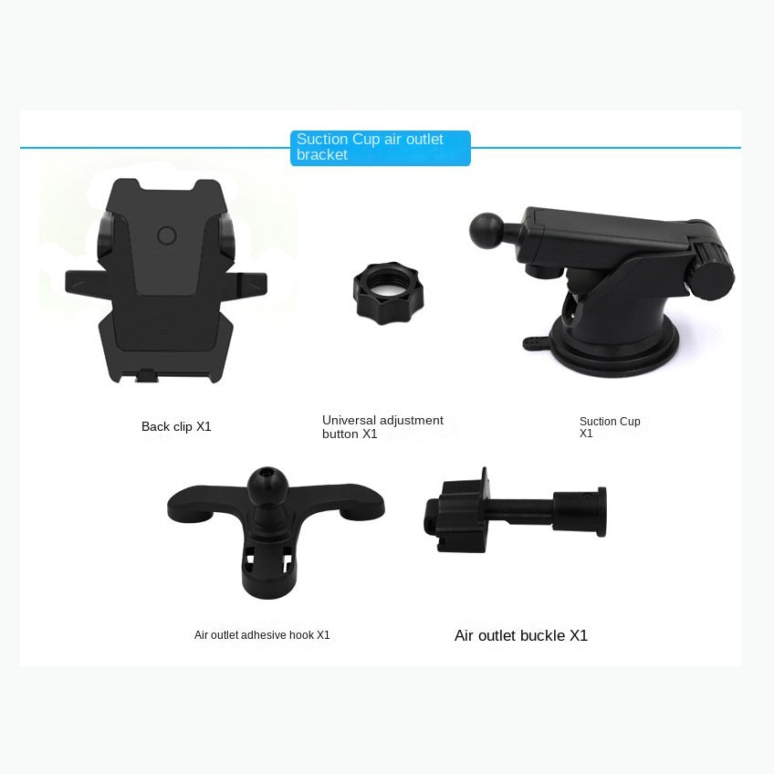 Telescopic Long Arm Car Phone Holder - Suction Cup Mount for Dashboard & Windshield