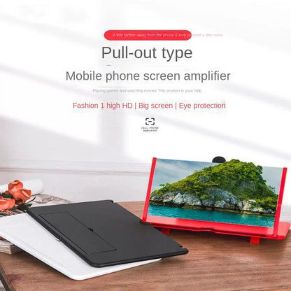 10-Inch 3D HD Phone Screen Magnifier - Stretchable Desktop Screen Amplifier & Phone Stand