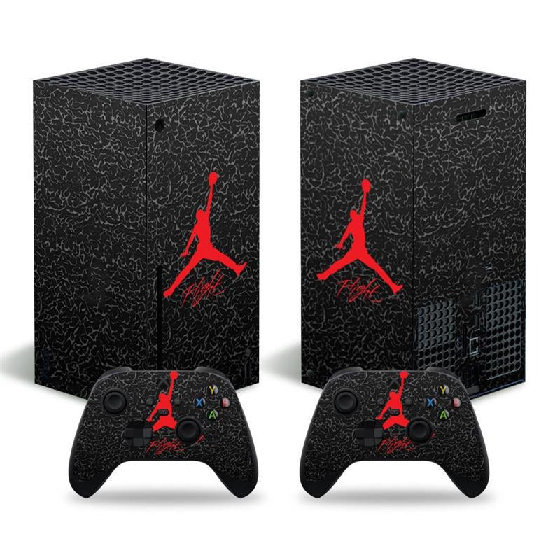 Futuristic Tech Vinyl Skin Decal Sticker Set for Xbox Series X Console & Controllers