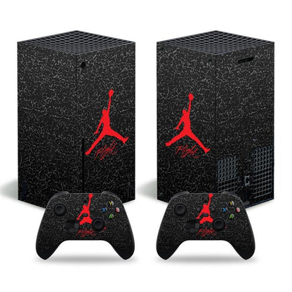 Futuristic Tech Vinyl Skin Decal Sticker Set for Xbox Series X Console & Controllers