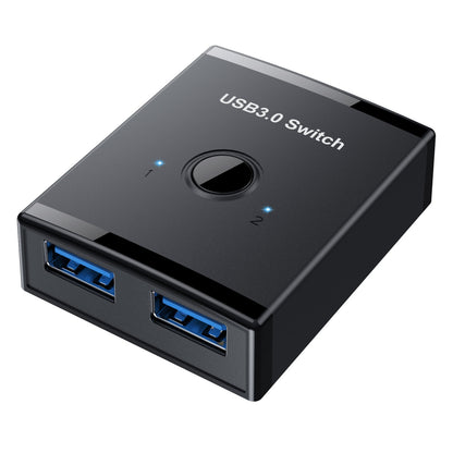 USB 3.0 Sharing Switch Box - 2-in-1-Out / 1-in-2-Out Peripheral and Printer Sharer