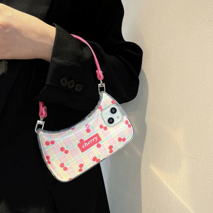 Cute Handbag Style Phone Case with Chain Strap for iPhone 14 13 12 11 Series - Fashion Wristlet Cover