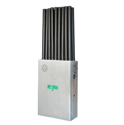 Portable Handheld 18-Antenna Signal Frequency Detector - Multi-Band GSM, 2G, 3G, 4G, 5G, WiFi, GPS, and Remote Blocker