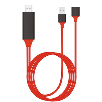 USB to HDMI Cable Converter Adapter - Plug & Play Screen Mirroring Cable for iPhone, iPad & Android to TV/Projector