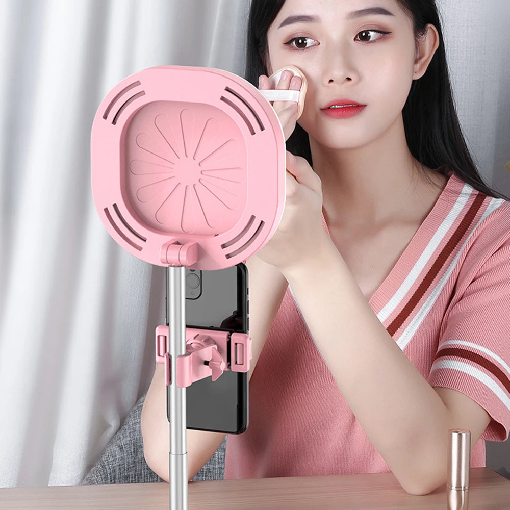 Universal USB Selfie Ring Light - Dimmable Video Lighting with Stand & Phone Holder for YouTube & Makeup Live